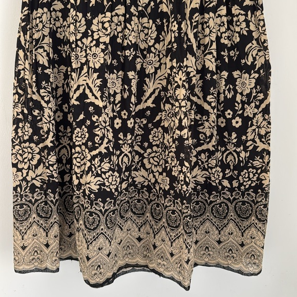 Jones New York Midi Skirt Women’s Small Petite PS Floral Pleated Cotton - Picture 4 of 9